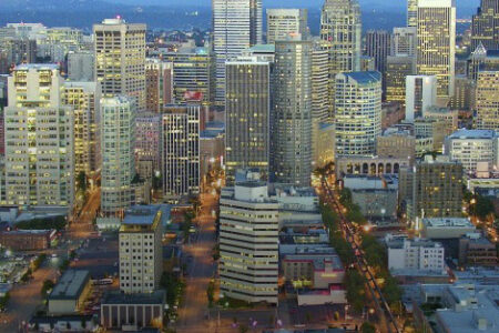 Downtown from Seattle's Space Needle