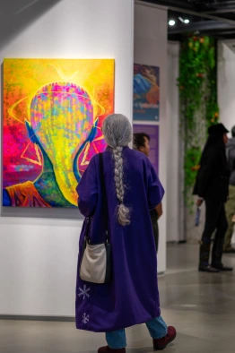 In the gallery space 1